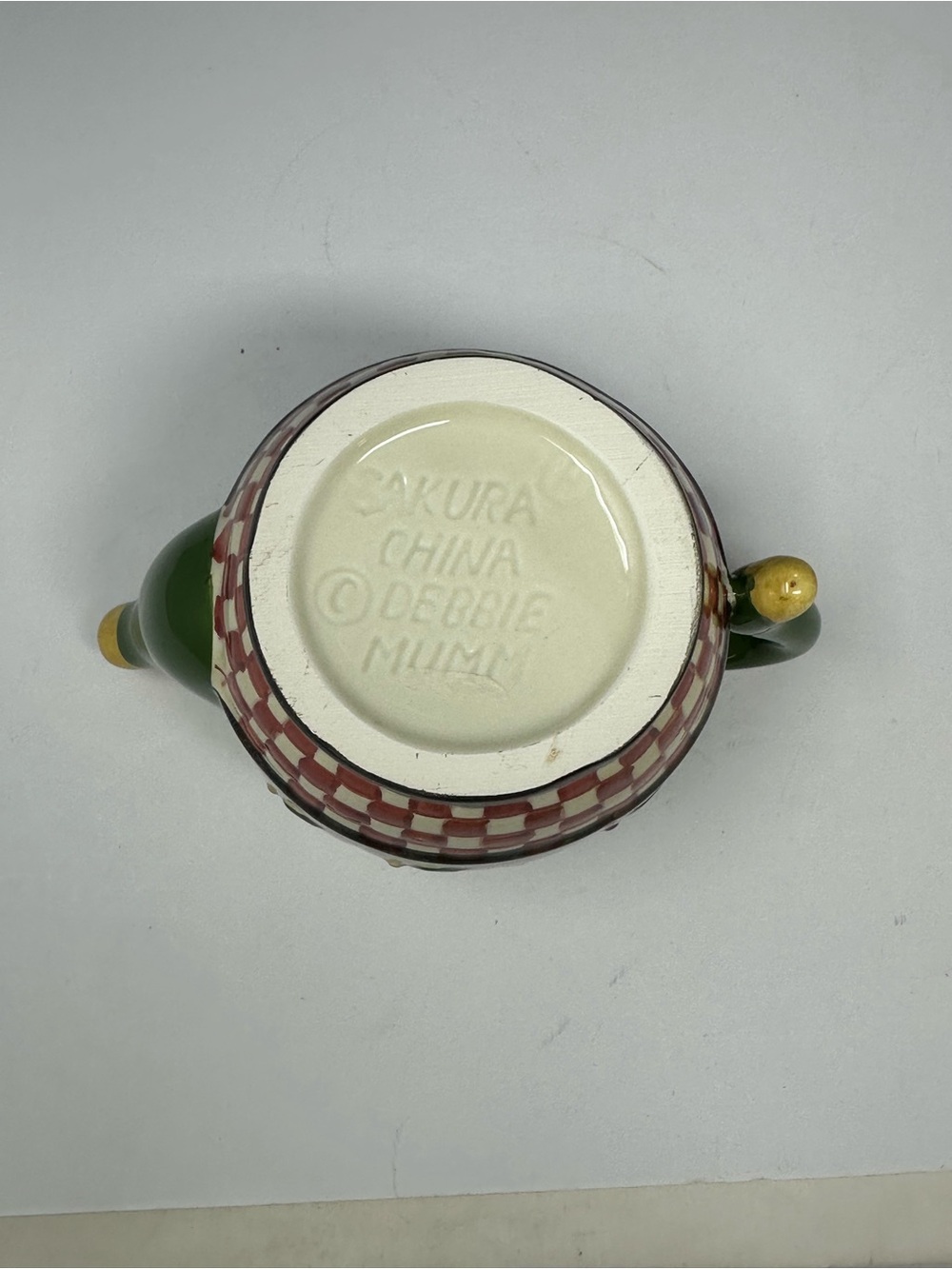 Sakura Holly Hand-Painted Mini Teapot by Debbie Mumm T1 Rare! - Picture 6 of 9
